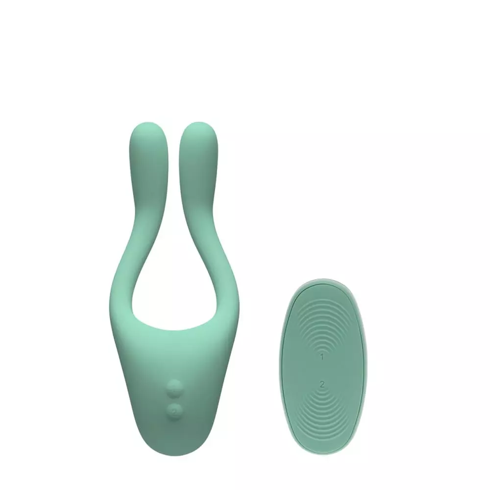 TRYST V2 Bendable Multi Zone Couples Massager with Remote - Mint